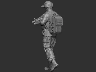 USA modern Soldier 6 3D print model