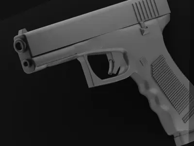 GLOCK MODEL 17  Low-poly 3D model