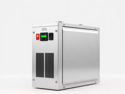Industrial Cooling Unit Model Pack Low-poly 3D model