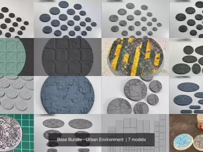 Base Bundle - Urban Environment  3D Model Pack