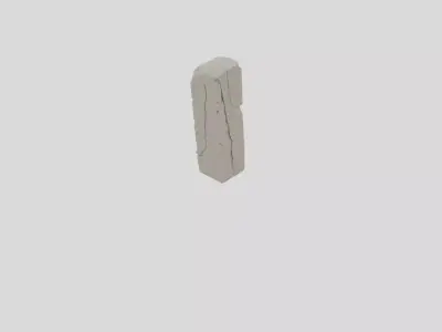 Abandoned Stone Pillar for 3D print 3D model