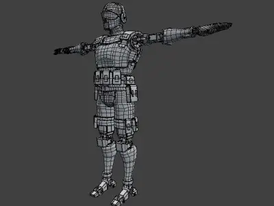 Future soldier 3D model