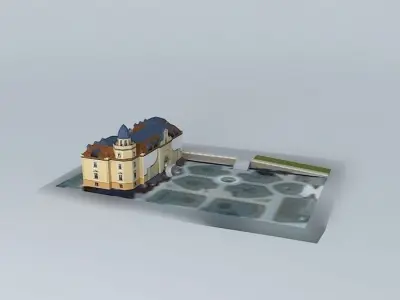 Sorokpolany Szapary castle 3D model