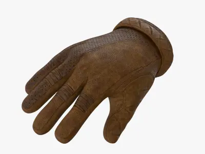 MOTORCYCLE GLOVE Low-poly 3D model