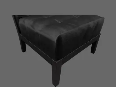 LivingRoomProps industrial style sideboard with drawers Low-poly 3D model