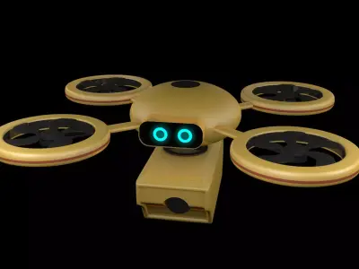 Delivery Drone 3D model by dibacgi