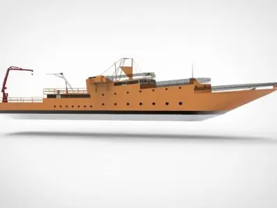 research ship type Y 3D model
