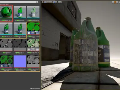 Plastic Bottle - Game Ready  Low-poly 3D model