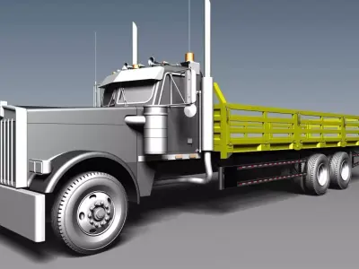 Truck Dropside Kenworth 3D model