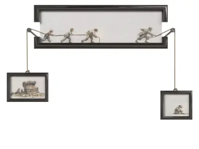 Illustrated wall art frame - Part 10 3D model