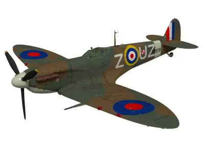 Supermarine Spitfire Mk-IIb 3D model