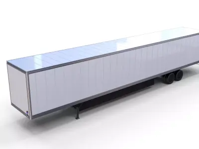 57 foot Box Semi Trailer 3D model