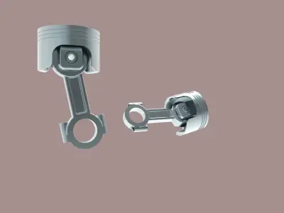 Piston Low-poly 3D model purchase