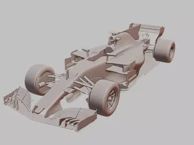 F1 2010 Formula One Racing Car 3D Printable Model 3D print model