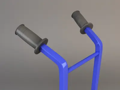 hand trolley Low-poly 3D model purchase