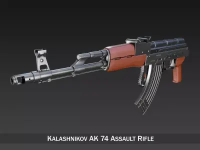 Kalashnikov AK-74 3D model buy