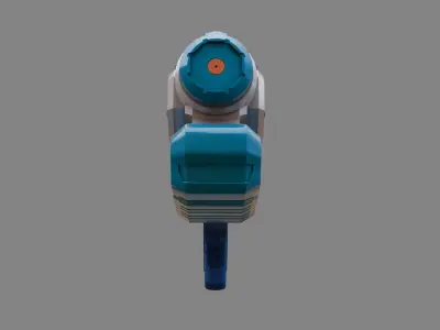 Water Gun one hand 04 Low-poly 3D model
