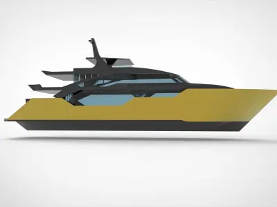 Super Yacht 3D model