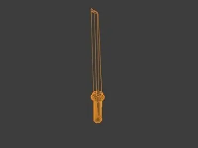 Samurai sword Free low-poly 3D model