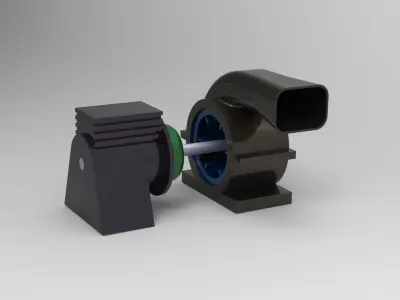 Blower Assembly Free 3D model