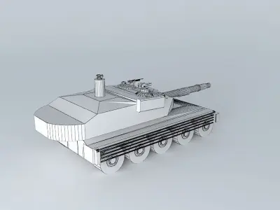 jasin 1 tank in camouflage Free 3D model