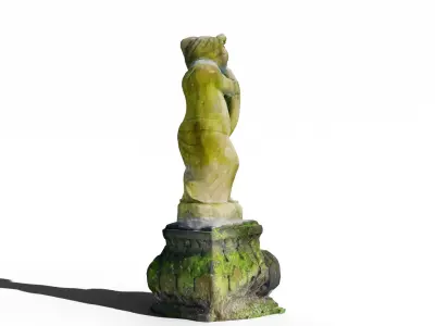 FREE Balinese Flute Player Statue - 3D Scanned Model Free 3D model