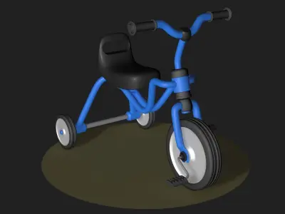 Children bicycle 3D model