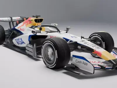 Visa Cash App RB team F1 2026 car        VCARB 03 3D model