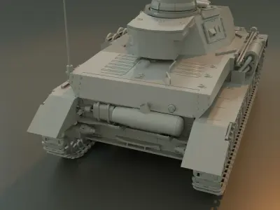 panzerkampfwagen IV Tank 3D Model 3D model