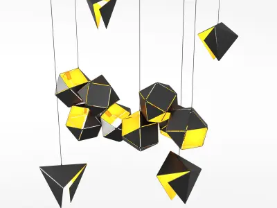 Welles Long Chandelier 3D model