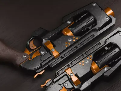 Futuristic Sci-Fi gun 3D model