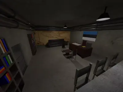 Military Bunker - Estonia Low-poly 3D model