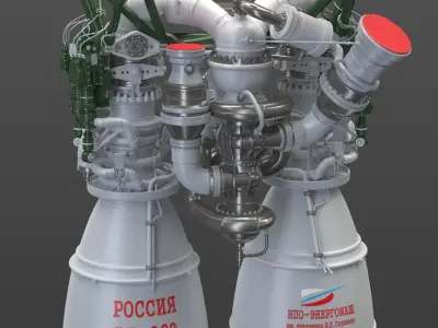 Rocket Engine RD-180 3D model