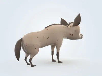 Hyena 3D model purchase