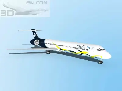 Falcon3D MD-80  UM Air 3D model