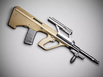 Steyr AUG SA A3 M1 Low-poly 3D model