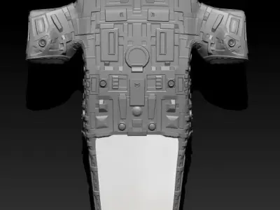 Space Freighter 3D model
