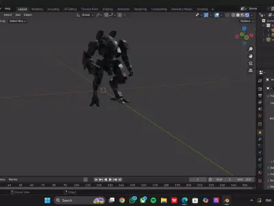 Rogue Sentinel Low-poly 3D model