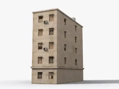 Arab Middle East Building x20 Low-poly 3D model