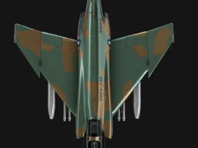 F-4 Phantom Low-poly 3D model