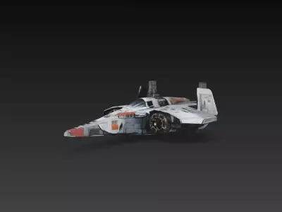 Sci-Fi Heavy Assault Gunship Fighter 3D Print STL 3D print model