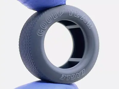 15x10 Goodyear Billboard Tire 3D print model