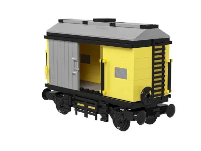 Lego Small Freight Wagon 3D model
