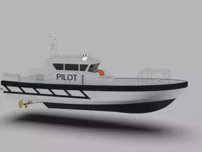 Pilot boat 3D model by archicosta04