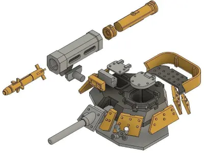 Light Armored Vehicle - 28mm Sci-Fi 3D print model