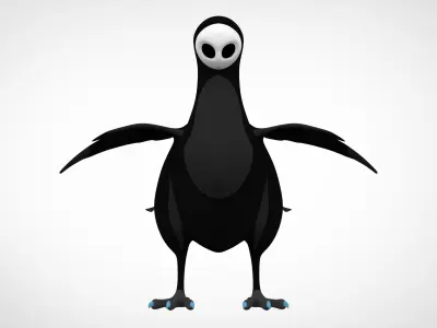 Henki Musta Kana 3D model