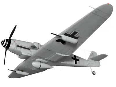 Messerschmitt Bf 109H 3D model
