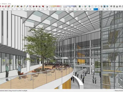 Sketchup Commercial Complex L10 3D model