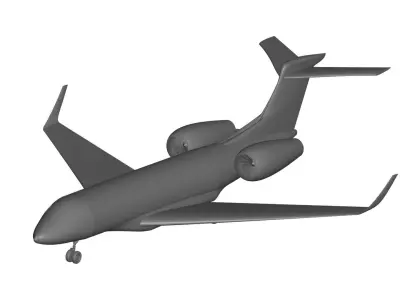 Gulfstream G650ER Private Jet 3D model purchase
