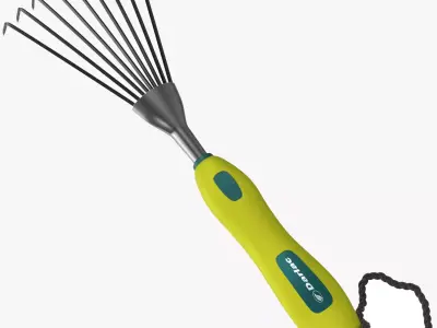 Garden Tool Hand Rake 3D model